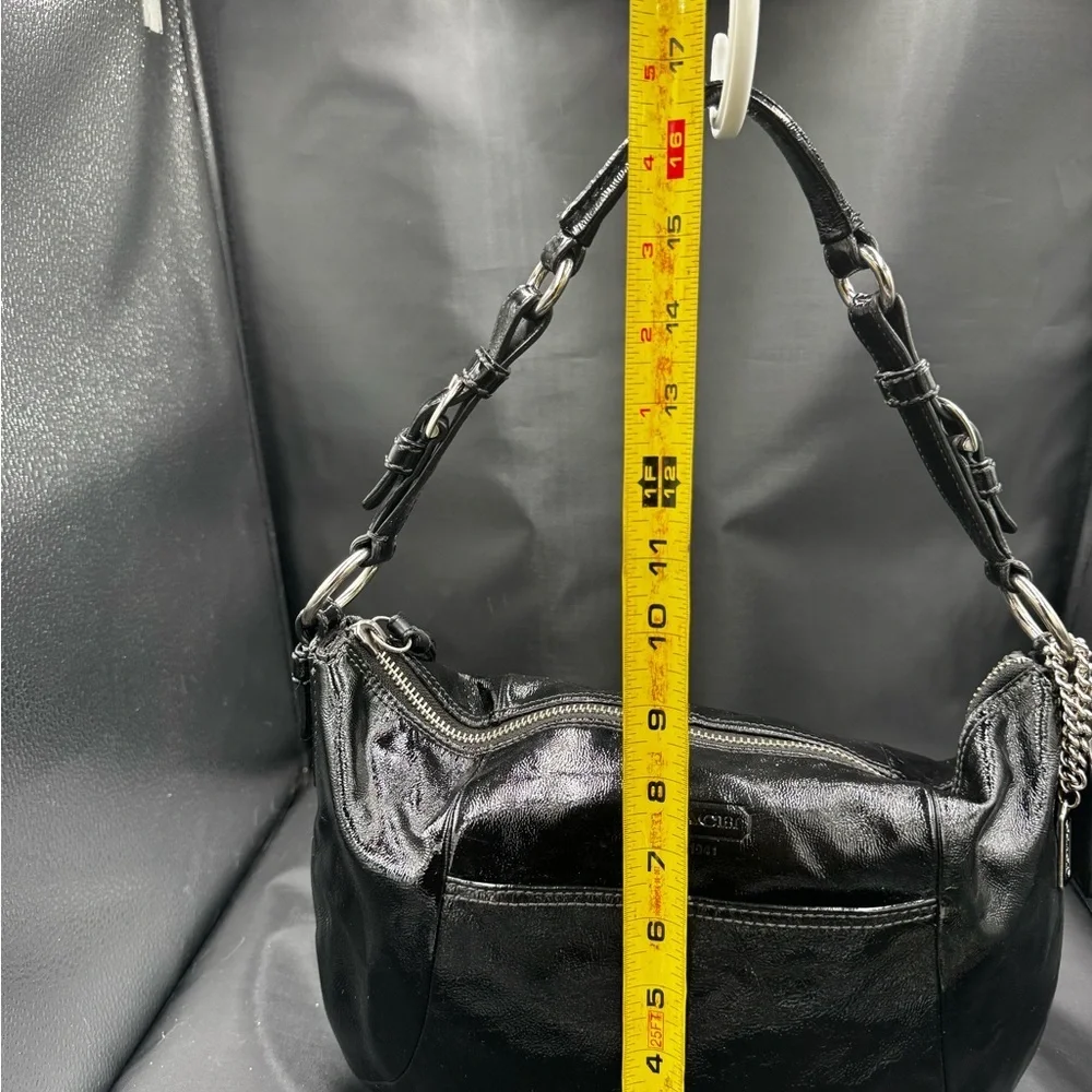Coach Black Patent Leather Soho Shoulder Bag